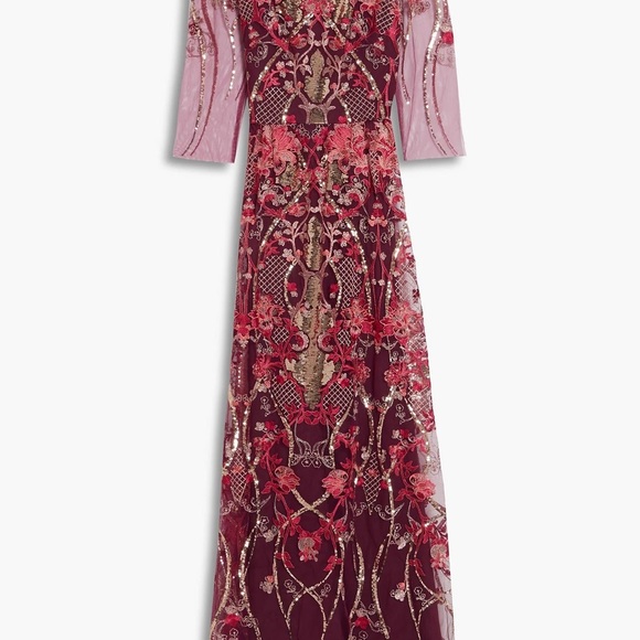 MARCHESA NOTTE
Sequin-embellished embroidered tulle gown NWT size 2 - Picture 2 of 4